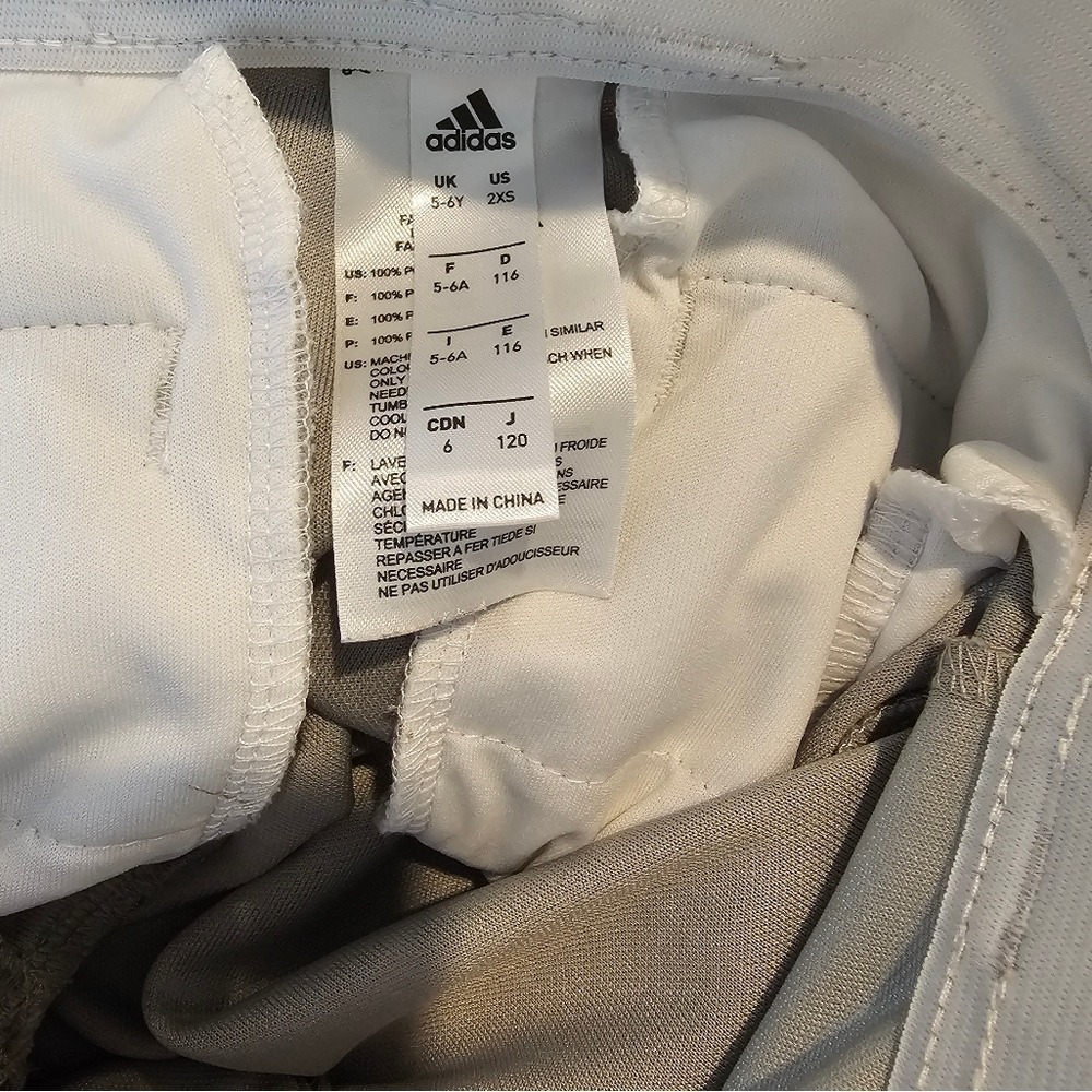2t Kids Adidas Gray Baseball Uniform Joggers Relaxed Fit Spring Summer Fall Ball - Picture 4 of 8